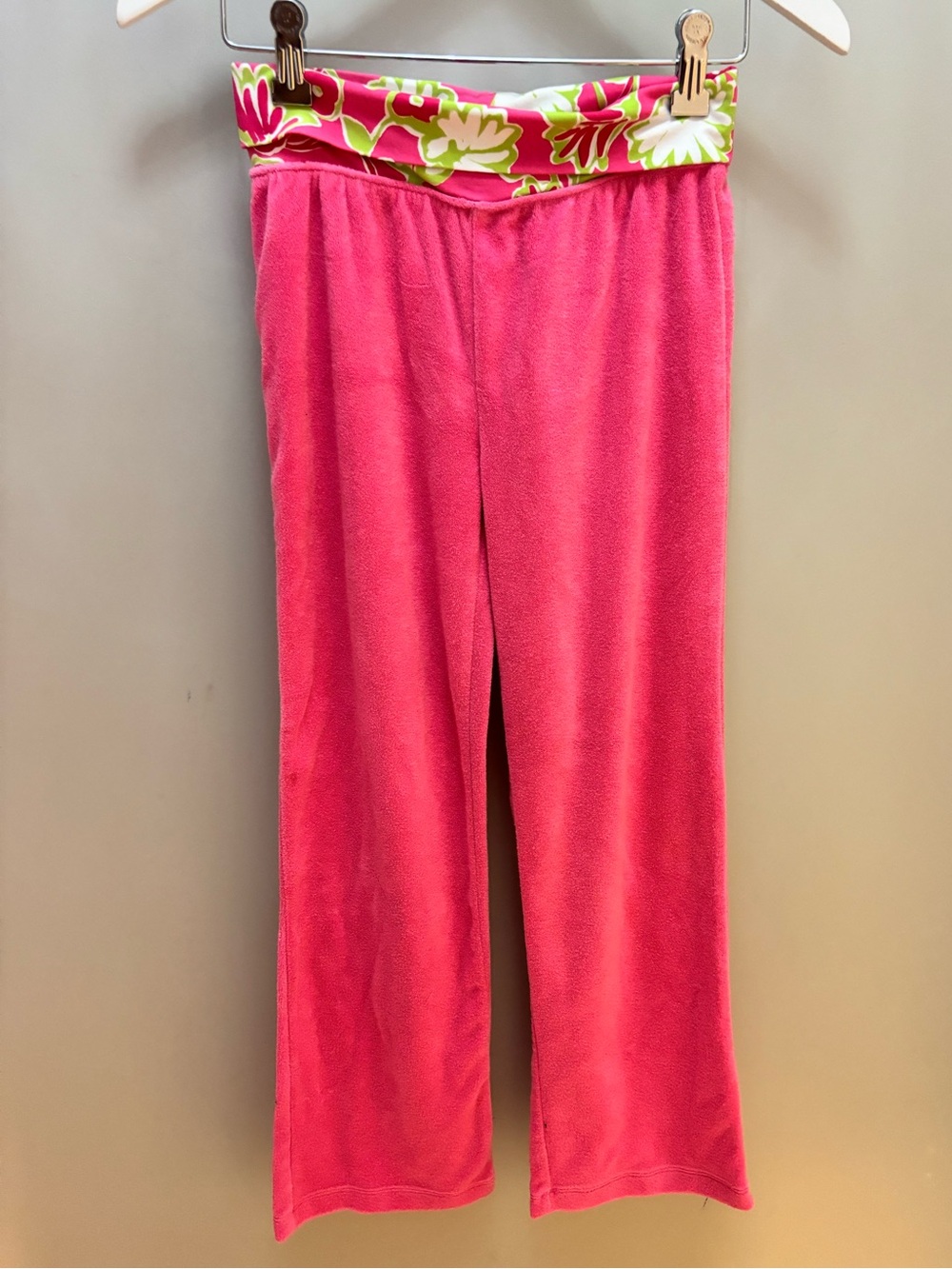 Like New Lilly Pulitzer Girls Zoe Terry Cloth Lounge Pants Size 12